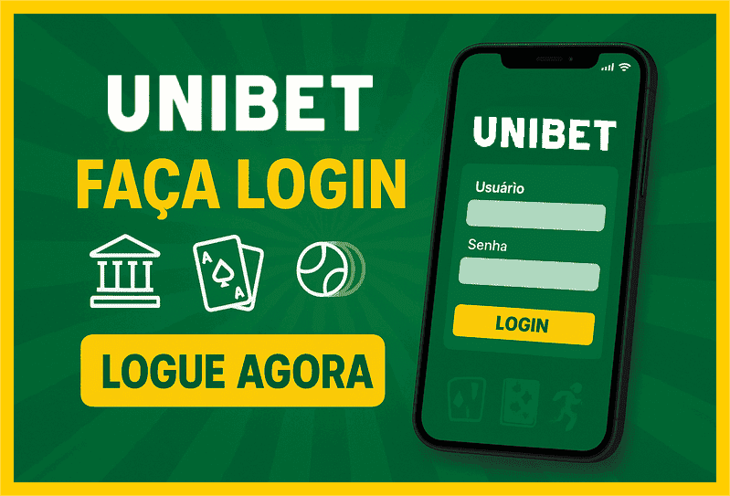 Imagem destacando login seguro na UNIBET para novos usuários